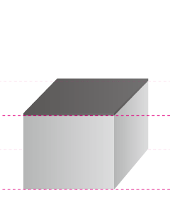 Animation demonstrating how an anodized film grows outward and penetrates into the aluminum base material simultaneously.